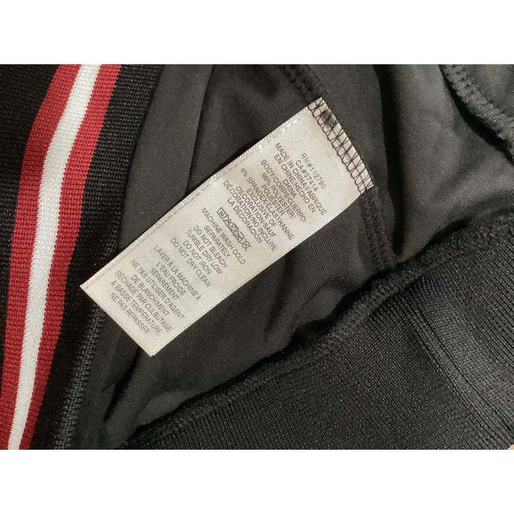 True Religion  Velour Tour Track Jacket Jet Black Size M Full Zip $139 Value